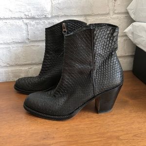 Penelope Chilvers Snakeskin Ankle  Boot
